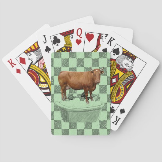 Cartes Pont de carte de jeu pour vache (dos)