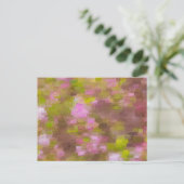Cartes postale abstraite Pinks Saison Printanière (Debout devant)