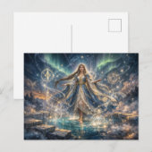 Cartes postale de fantaisie Sorcière Céleste (Devant / Derrière)