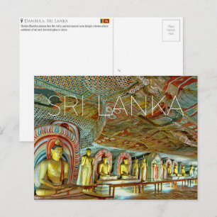Cartes postale de voyage de grottes de Dambulla, S