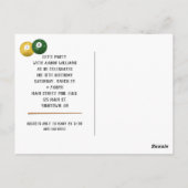 Cartes postale pour les 16 ans avec billes de bill (Dos)