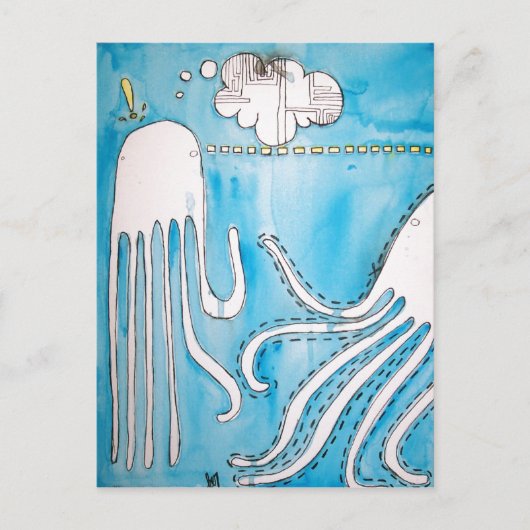 Cartes postales 1 d'entretien de calmar (Devant)