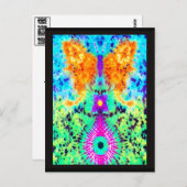 Cartes postales à goutte papillon (Devant / Derrière)