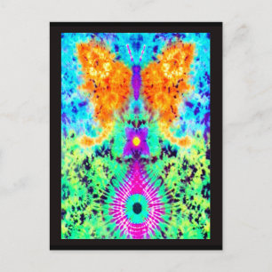 Cartes postales à goutte papillon