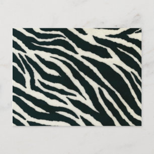 Cartes postales à motif zèbre noir et blanc