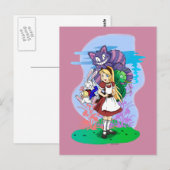 Cartes postales Alice et ses amis (Devant / Derrière)