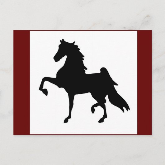 Cartes postales - American Saddlebred Silhoutte (Devant)