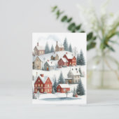 Cartes postales anciennes de maisons de Noël rétro (Debout devant)