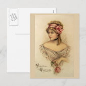 Cartes postales anciennes de Saint-Valentin victor (Devant / Derrière)