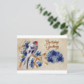 Cartes postales anciennes de vœux d'anniversaire a (Debout devant)