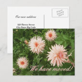 Cartes postales animées florales avec fleur de chr (Devant / Derrière)