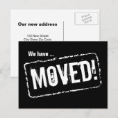 Cartes postales animées noir et blanc avec concept (Devant / Derrière)