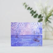 Cartes postales Aquarelle Bateaux (Debout devant)