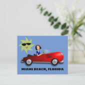 Cartes postales ART de MIAMI BEACH, FLORIDE FILLE (Debout devant)