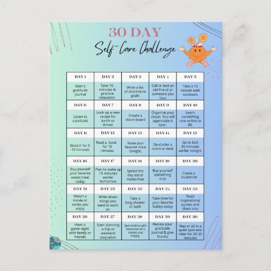 CARTES POSTALES AUTO-CARTES DE DÉFI - Personnalise (Devant)