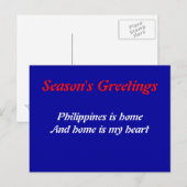 Cartes postales aux Philippines (Devant / Derrière)