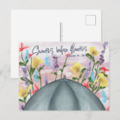 Cartes postales Averses avant fleurs (Devant / Derrière)