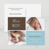 Cartes postales Baby Boy (Devant / Derrière)