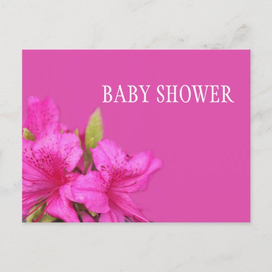 Cartes postales baby shower rose (Devant)