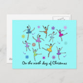 Cartes postales Ballerinas Dancing (Devant / Derrière)