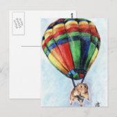 Cartes postales Balloon Ride (Hamster) (Devant / Derrière)