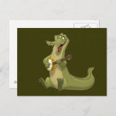 Cartes postales Banjo-Strummin' Gator (Devant / Derrière)