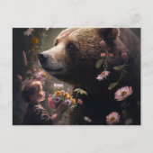 Cartes Postales bear Fleur (Devant)