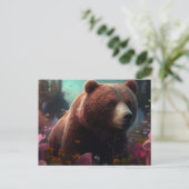 Cartes Postales bear Fleur (Debout devant)