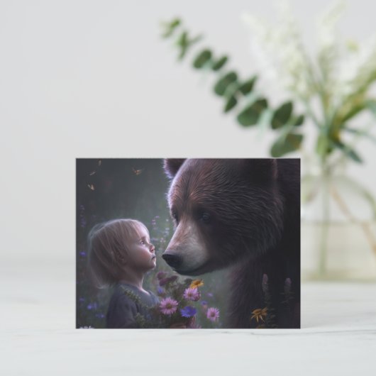 Cartes Postales bear Fleur (Debout devant)