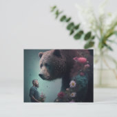 Cartes Postales bear Fleur (Debout devant)