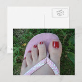 Cartes postales Beauté orteils poli ou Salon (Devant / Derrière)