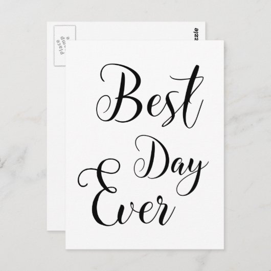 Cartes postales "Best Day Ever" (Devant / Derrière)