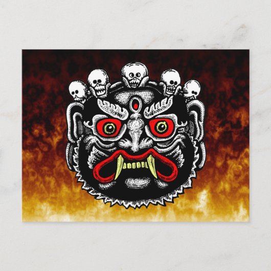 Cartes postales bhoutanaises Demon (Devant)