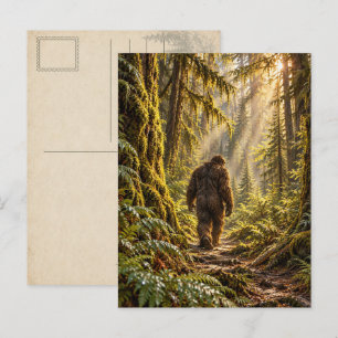 Cartes postales Bigfoot de sentiers forestiers