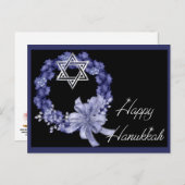 Cartes postales bleues heureuses de vacances de (Devant / Derrière)