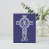 Cartes postales Blue Celtic Cross (Debout devant)