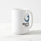 Cartes postales Blue Wave - Mug classique, 330 ml (Devant droit)