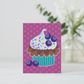 Cartes postales Blueberry Cupcake (Debout devant)