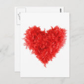 Cartes postales| Boa Coeur Rouge (Devant / Derrière)