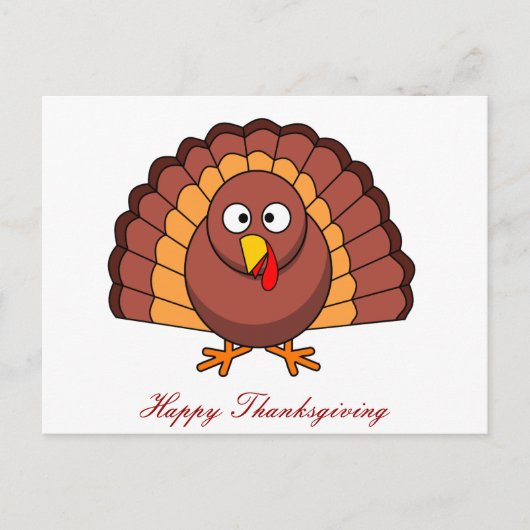 Cartes Postales bon thanksgiving Avec La Turquie (Devant)
