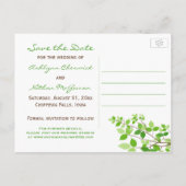 Cartes postales "Branches feuillues vertes" pour a (Dos)