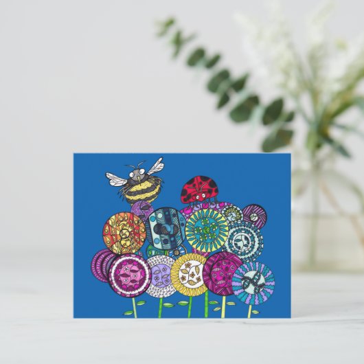 Cartes postales Bugs et Fleurs (Debout devant)