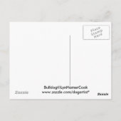 Cartes postales Bulldog anglais (Dos)