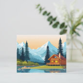 Cartes postales Cabines rustiques 🏕️ | Retraites (Debout devant)