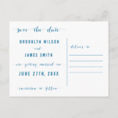 Cartes postales Calligraphy Beach Save The Date (Dos)