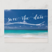 Cartes postales Calligraphy Beach Save The Date (Devant)