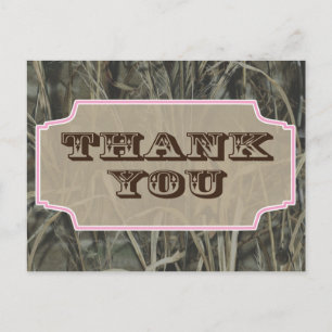 Cartes postales Camo Merci rose