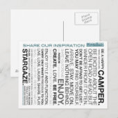 Cartes postales campantes inspirées d'incantation (Devant / Derrière)