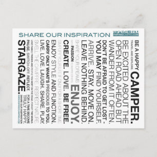 Cartes postales campantes inspirées d'incantation