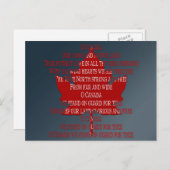 Cartes postales Canada Anthem Souvenir (Devant / Derrière)